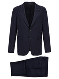 Blue Virgin Wool Two-Piece Suit