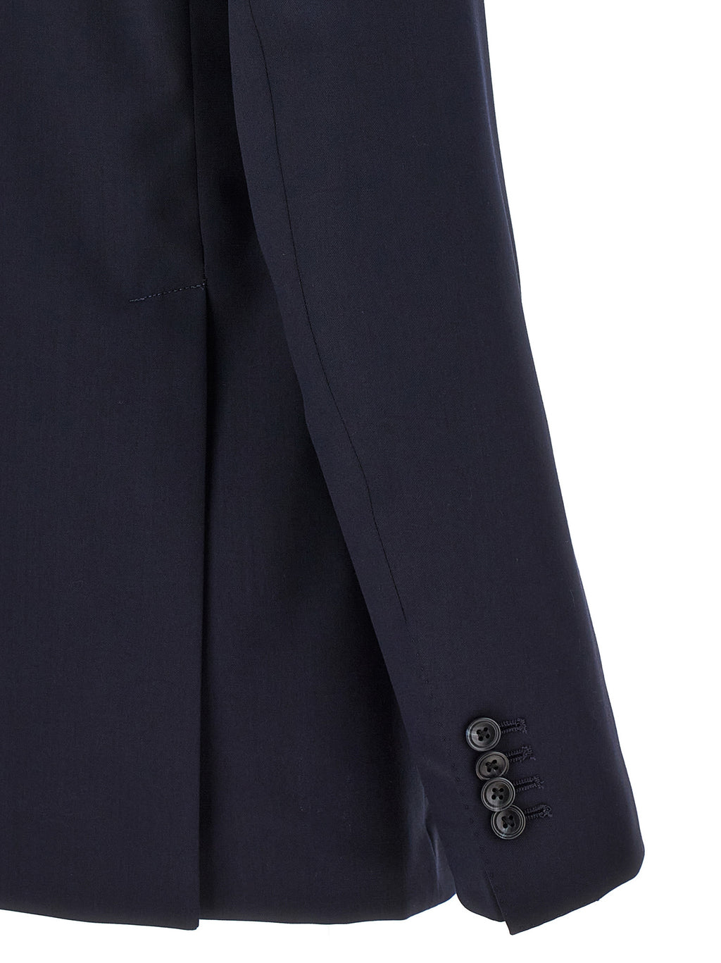 Blue Virgin Wool Two-Piece Suit