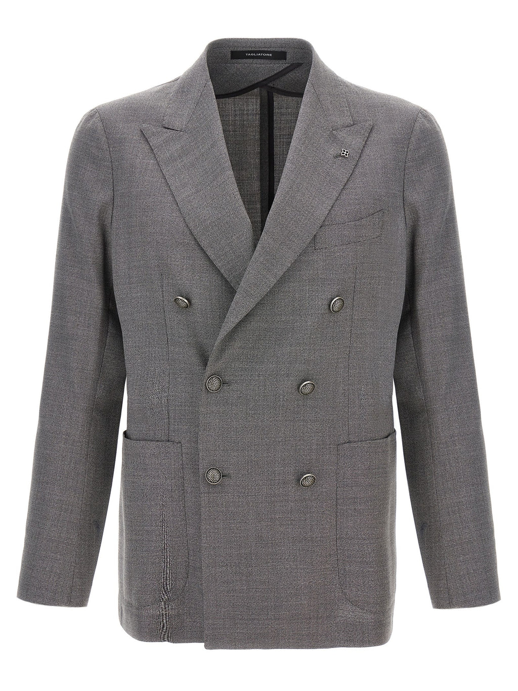 Gray Virgin Wool Blazer