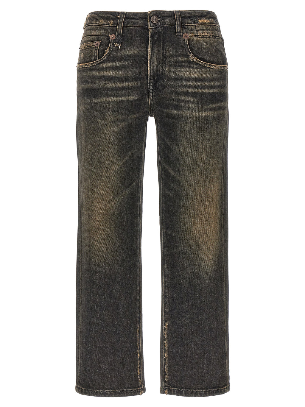 Black Cotton Boyfriend Jeans