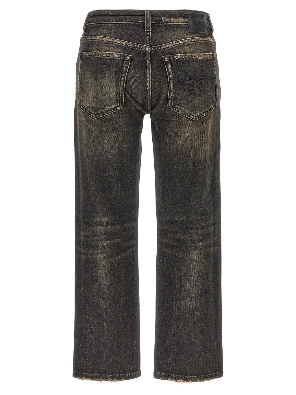 Black Cotton Boyfriend Jeans