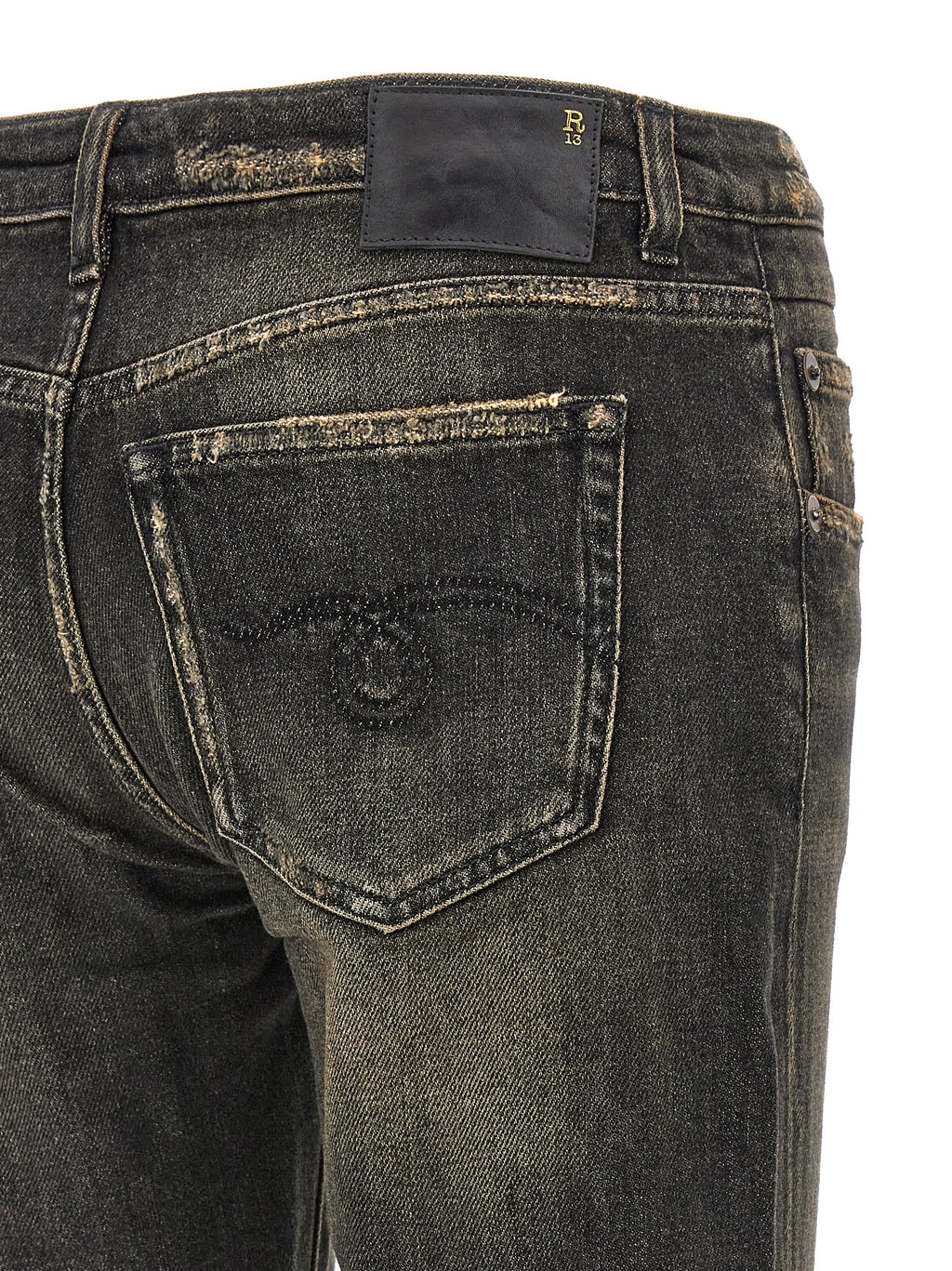 Black Cotton Boyfriend Jeans