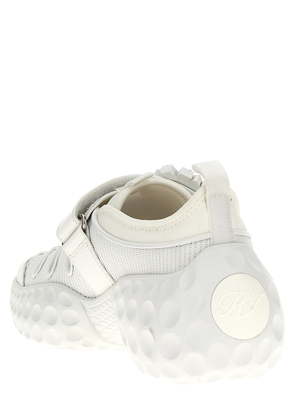 White Polyamide Athletic Sneakers