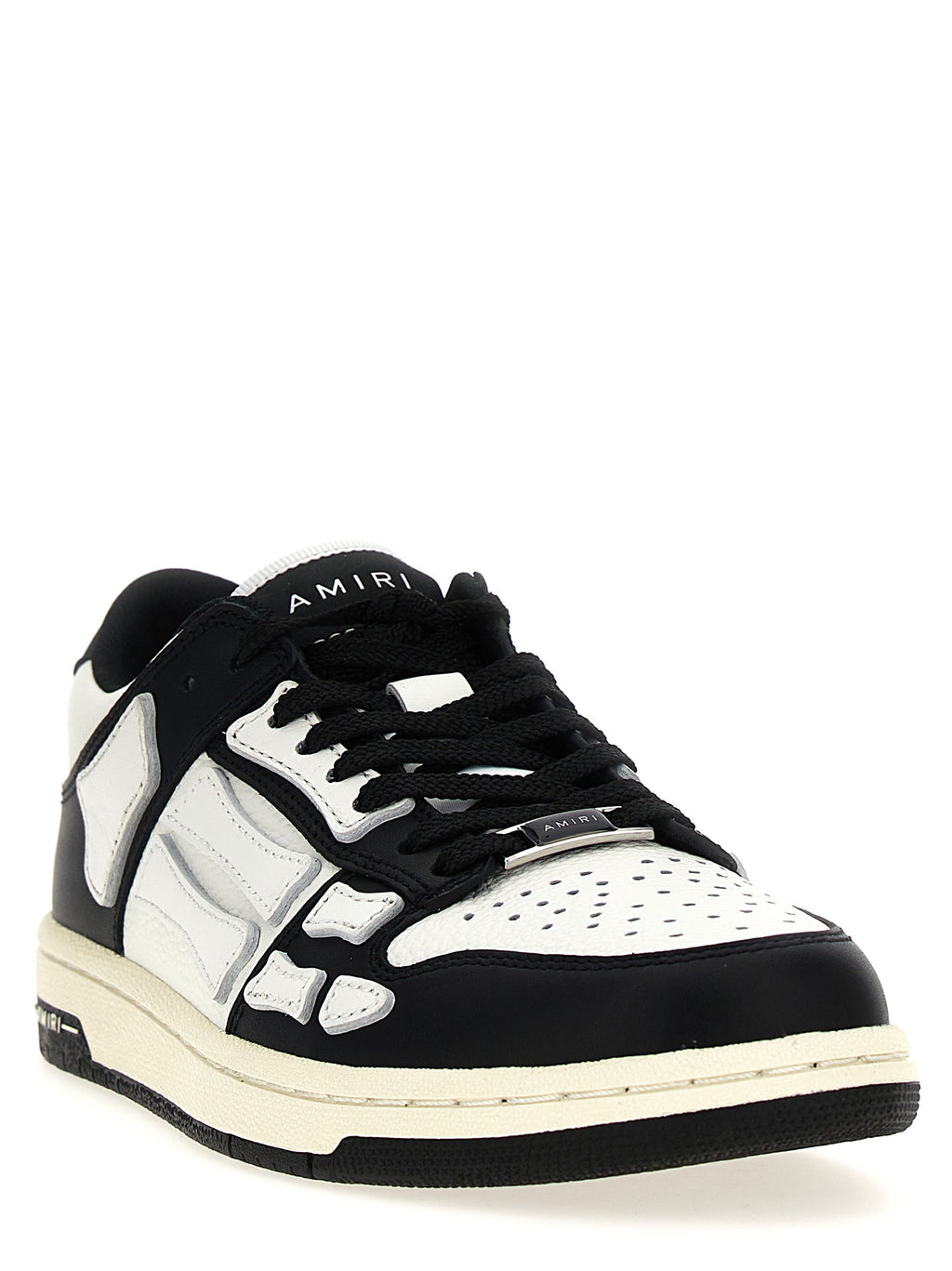 Bicolor Leather Low Top Sneakers