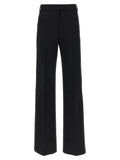 Black Cotton Casual Pants