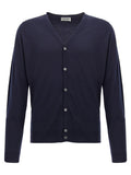 Blue Wool Cardigan