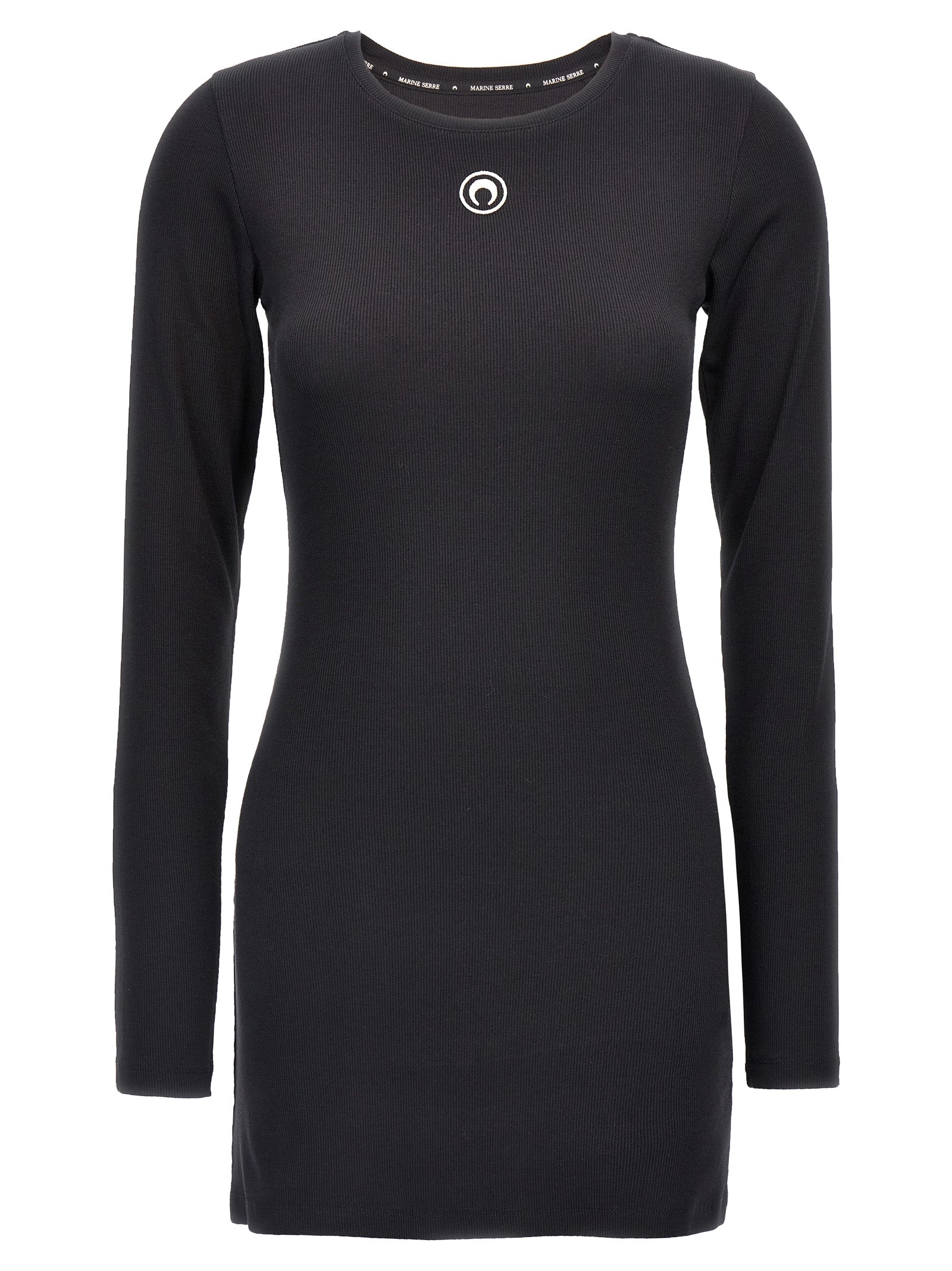 Black Cotton Short Dress