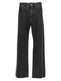 Black Cotton Relaxed Fit Jeans