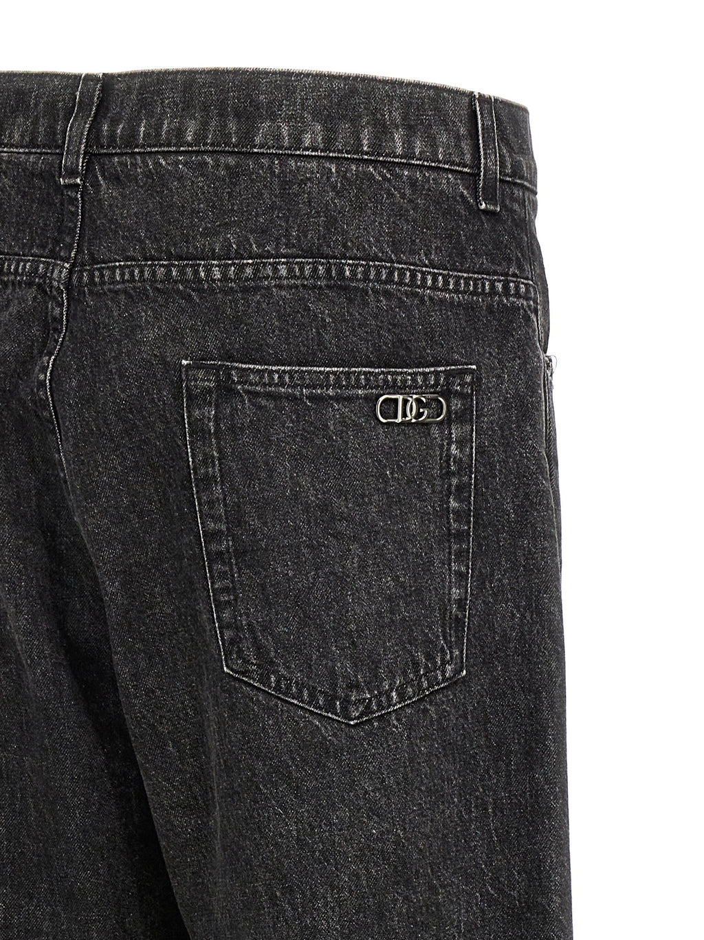 Black Cotton Relaxed Fit Jeans