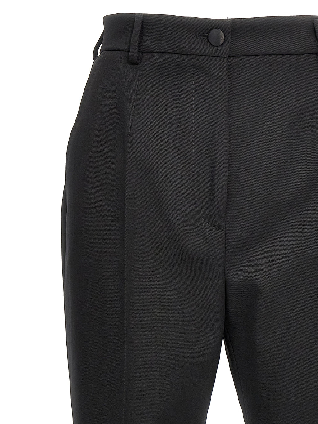 Black Virgin Wool Dress Pants