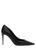 Black Lamb Leather High Heel Pumps