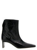 Black Calfskin Ankle Boots