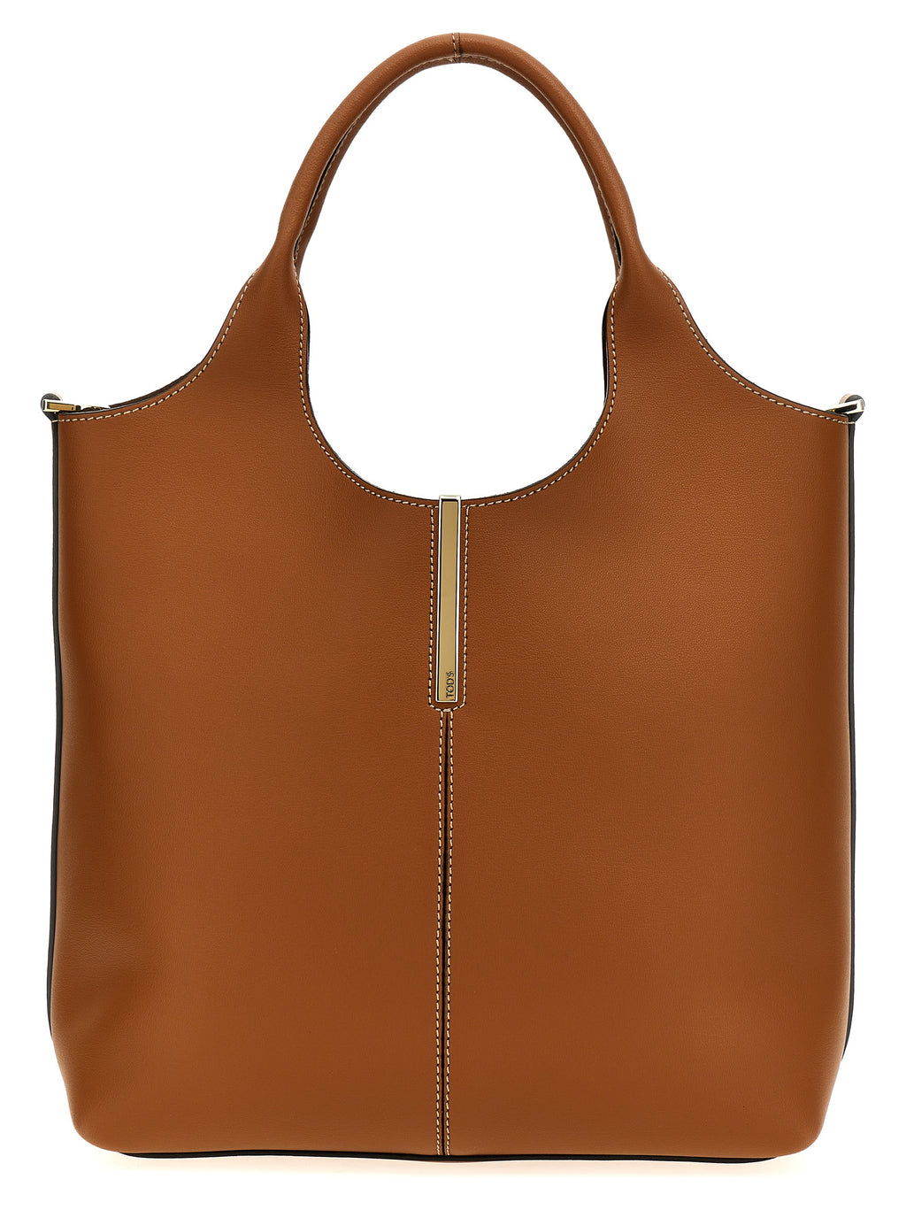 Brown Calfskin Tote Bag