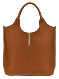 Brown Calfskin Tote Bag