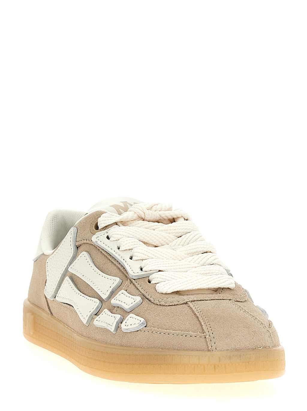 Beige Cowhide Sneakers