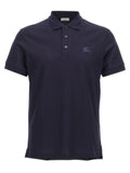 Blue Cotton Polo Shirt