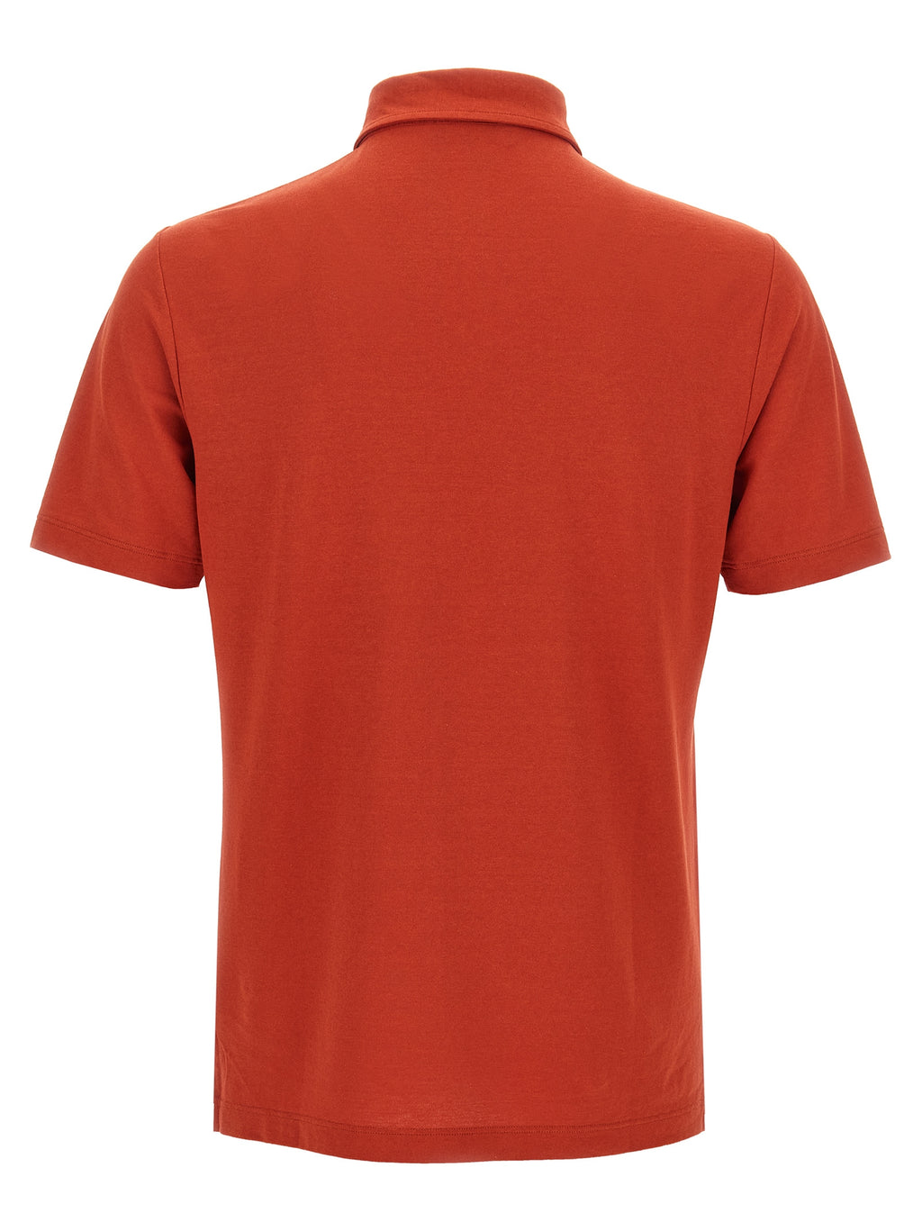 Orange Cotton Polo Shirt
