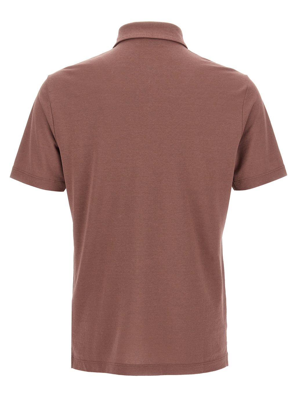 Brown Cotton Polo Shirt