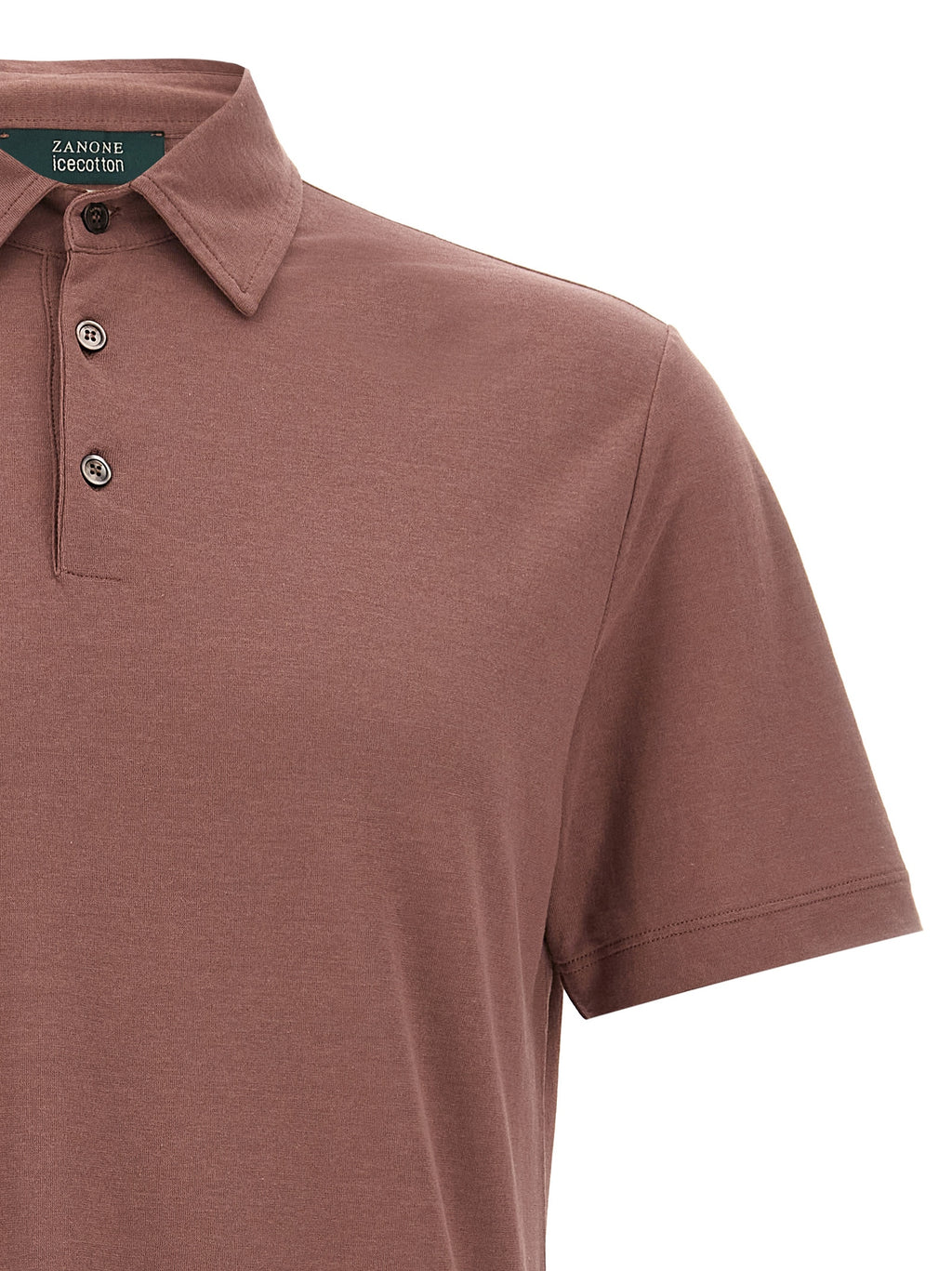 Brown Cotton Polo Shirt