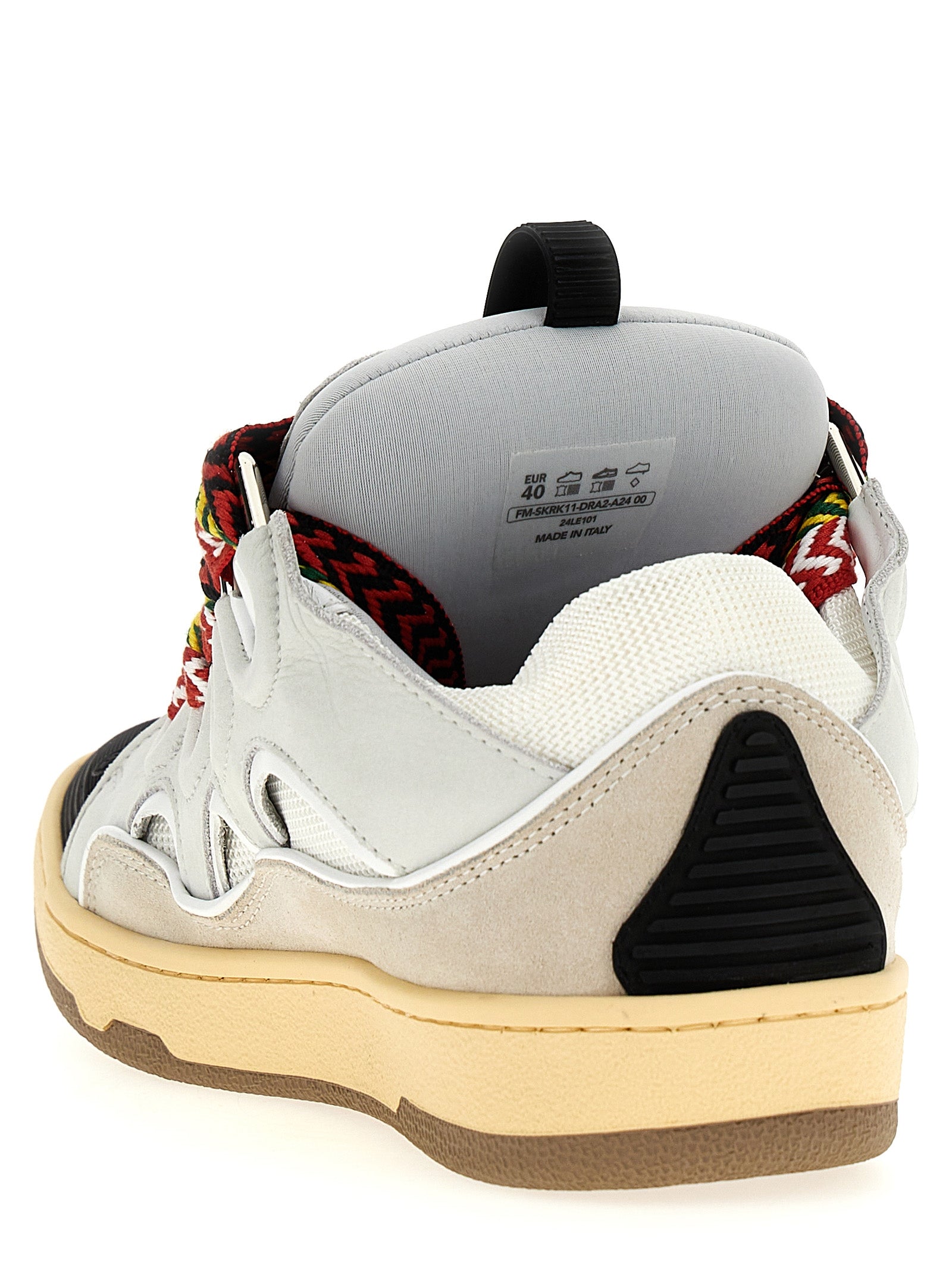 Gray Calfskin Chunky Sneakers
