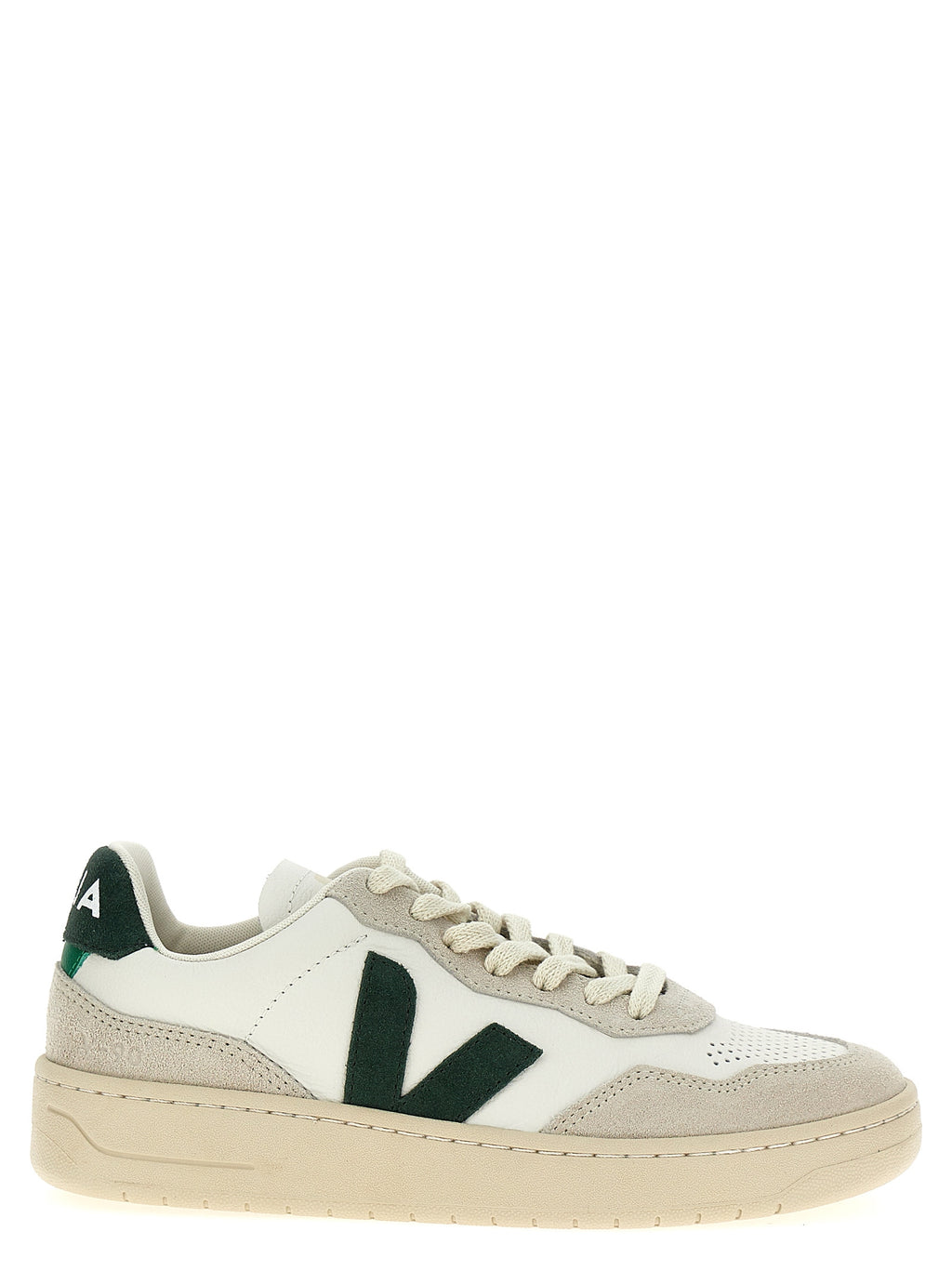 Bicolor Leather Low Top Sneakers