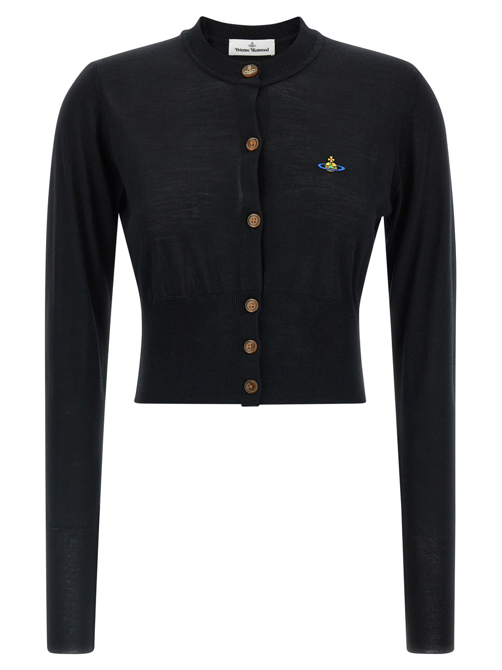 Black Wool Cardigan