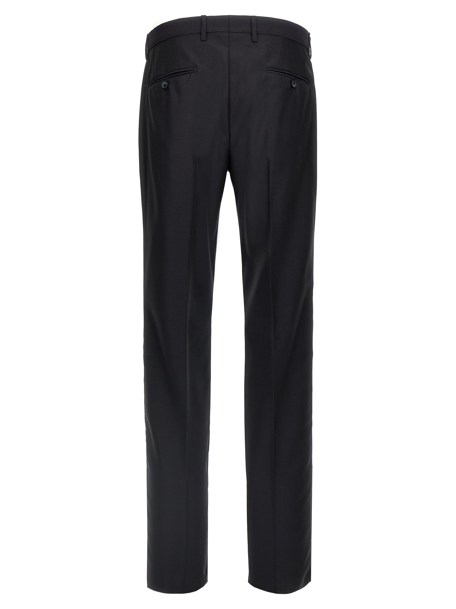 Blue Virgin Wool Two-Piece Suit