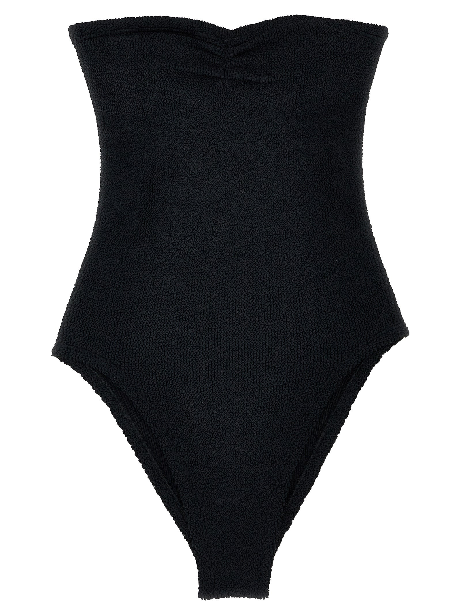 Black Polyamide One-Piece Swimsuit