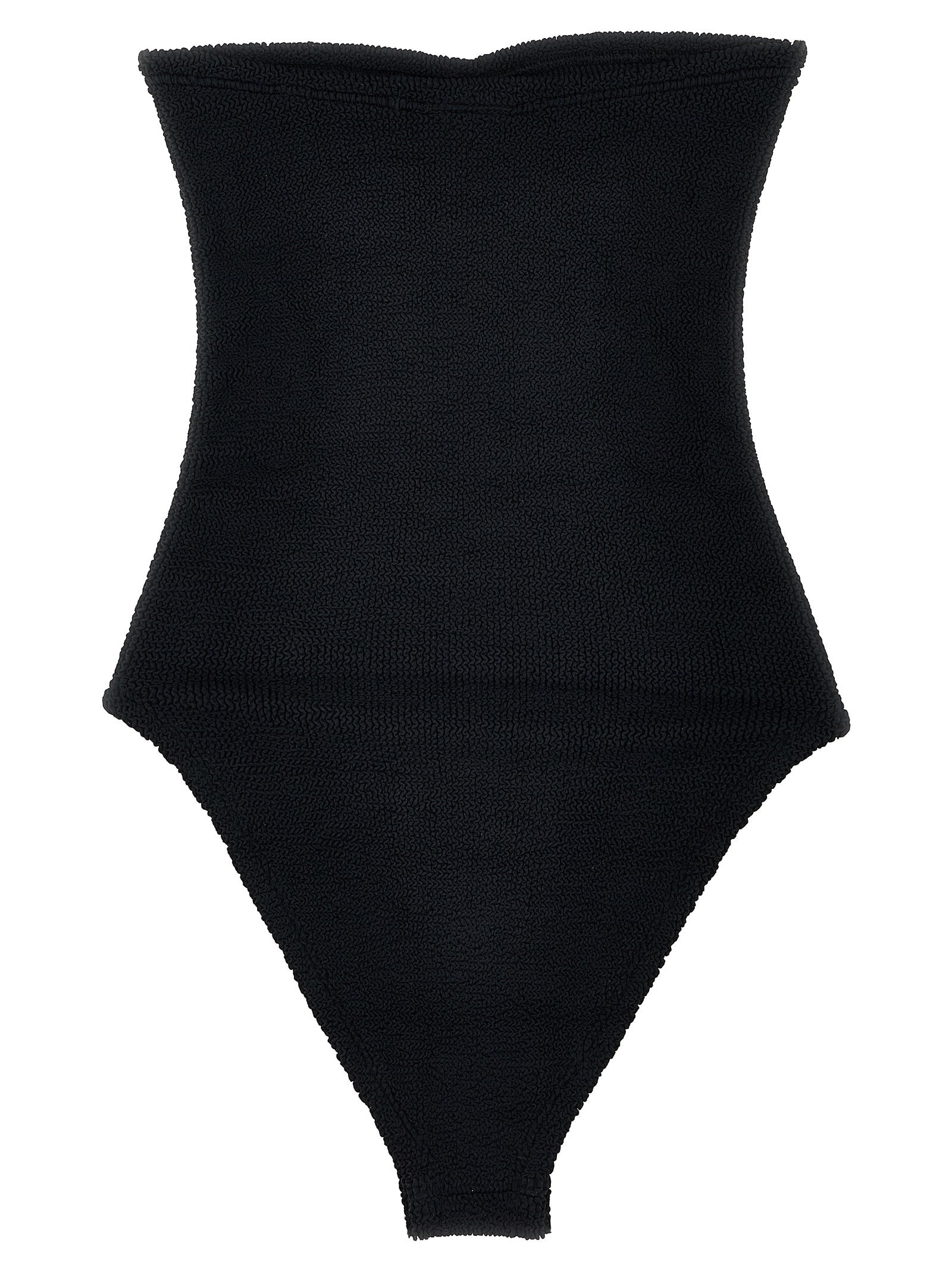 Black Polyamide One-Piece Swimsuit
