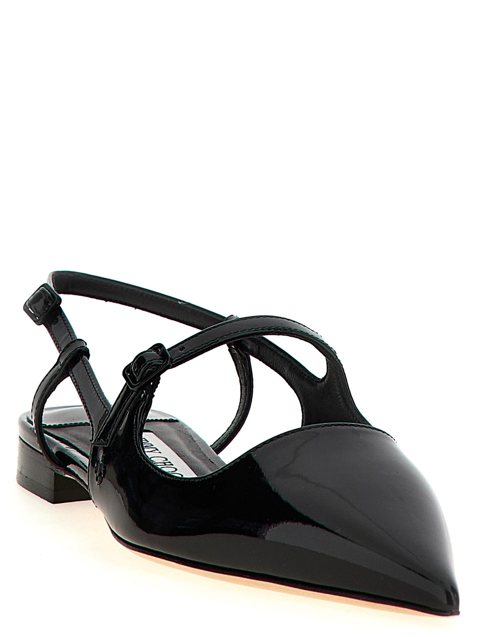 Black Calfskin Ballet Flats