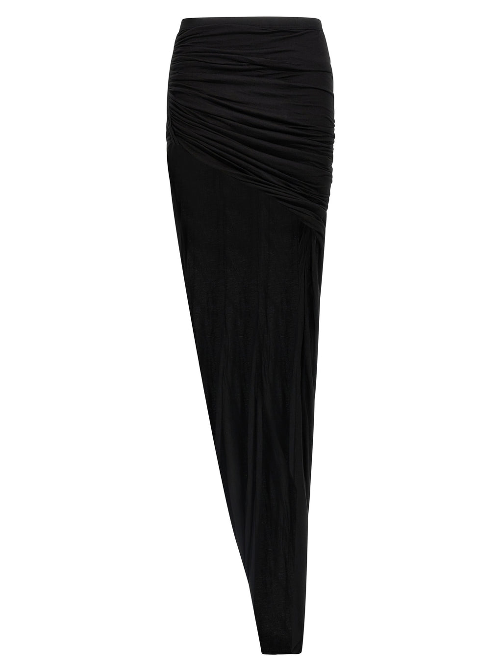Black Cotton Mini Skirt