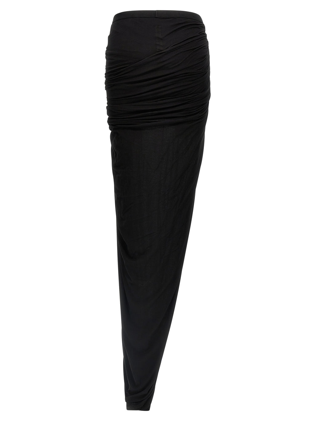 Black Cotton Mini Skirt