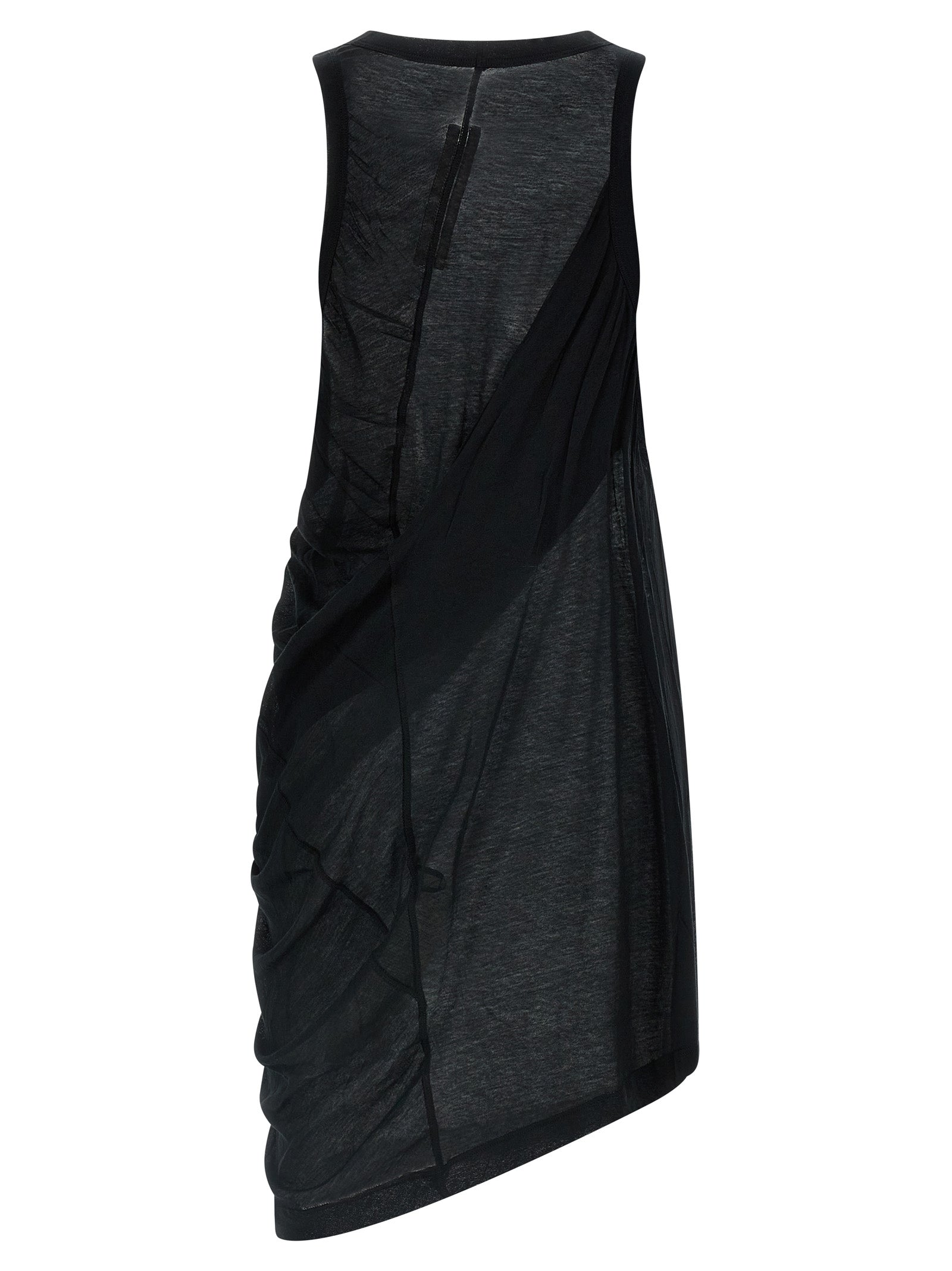 Black Cotton Casual Dress