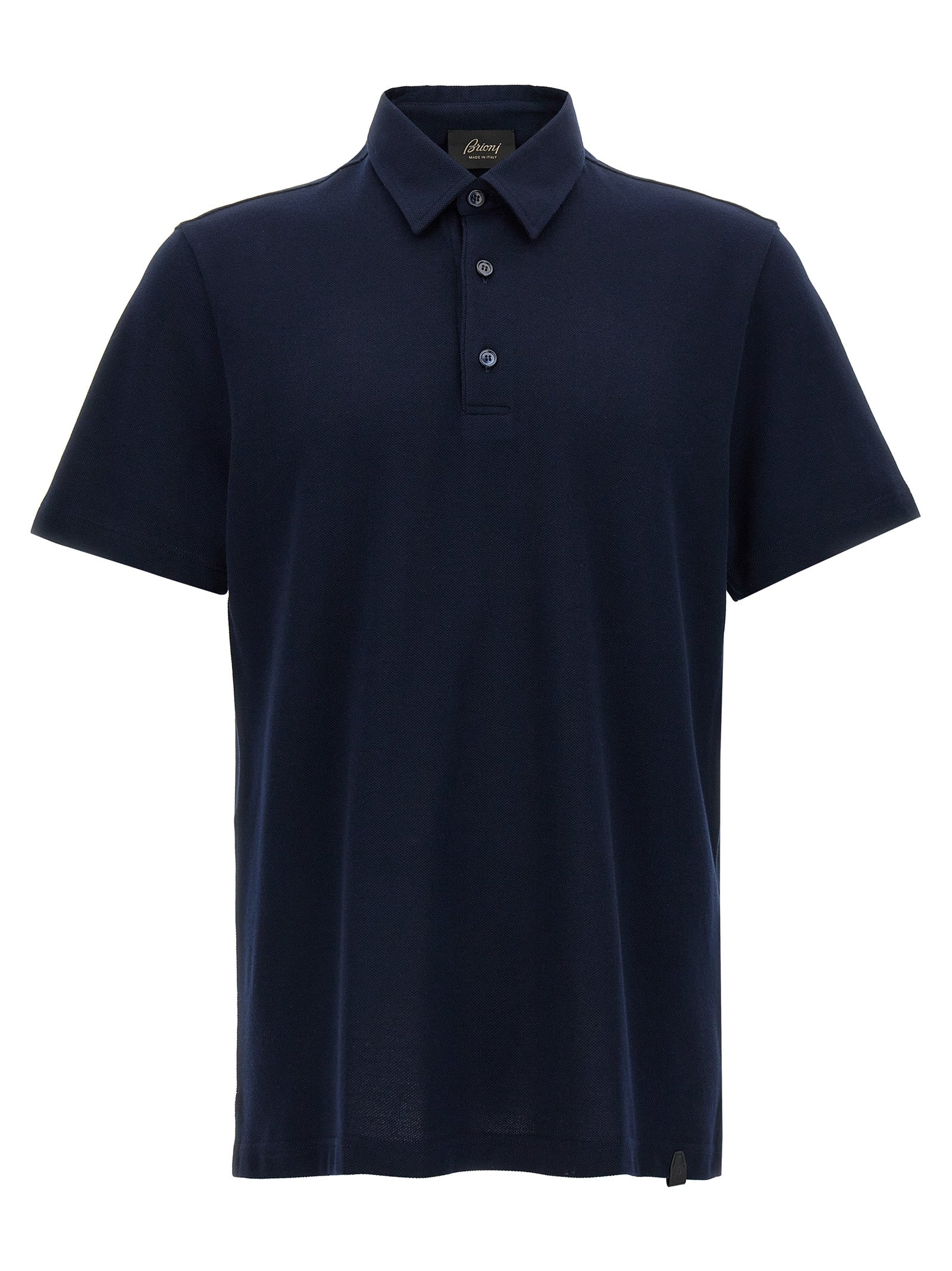 Blue Cotton Polo Shirt