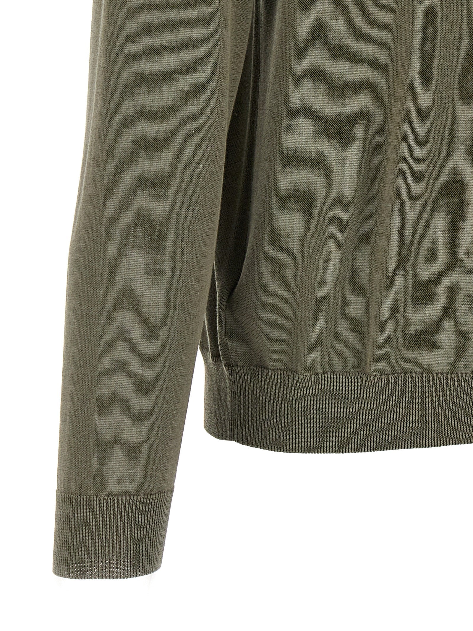 Bicolor Cotton Cardigan