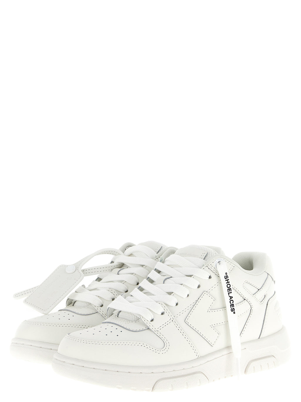 White Bovine Leather Sneakers