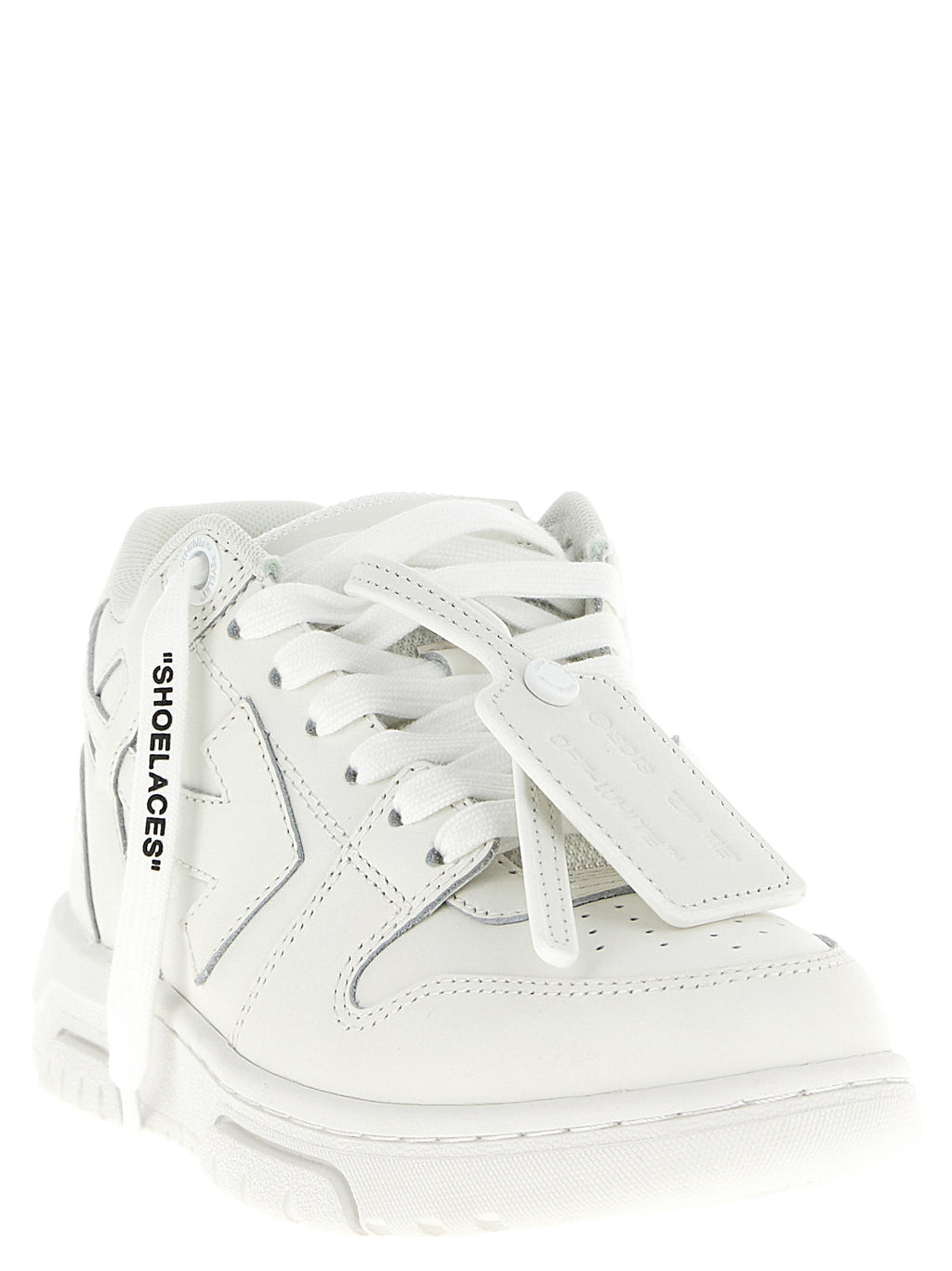 White Bovine Leather Sneakers