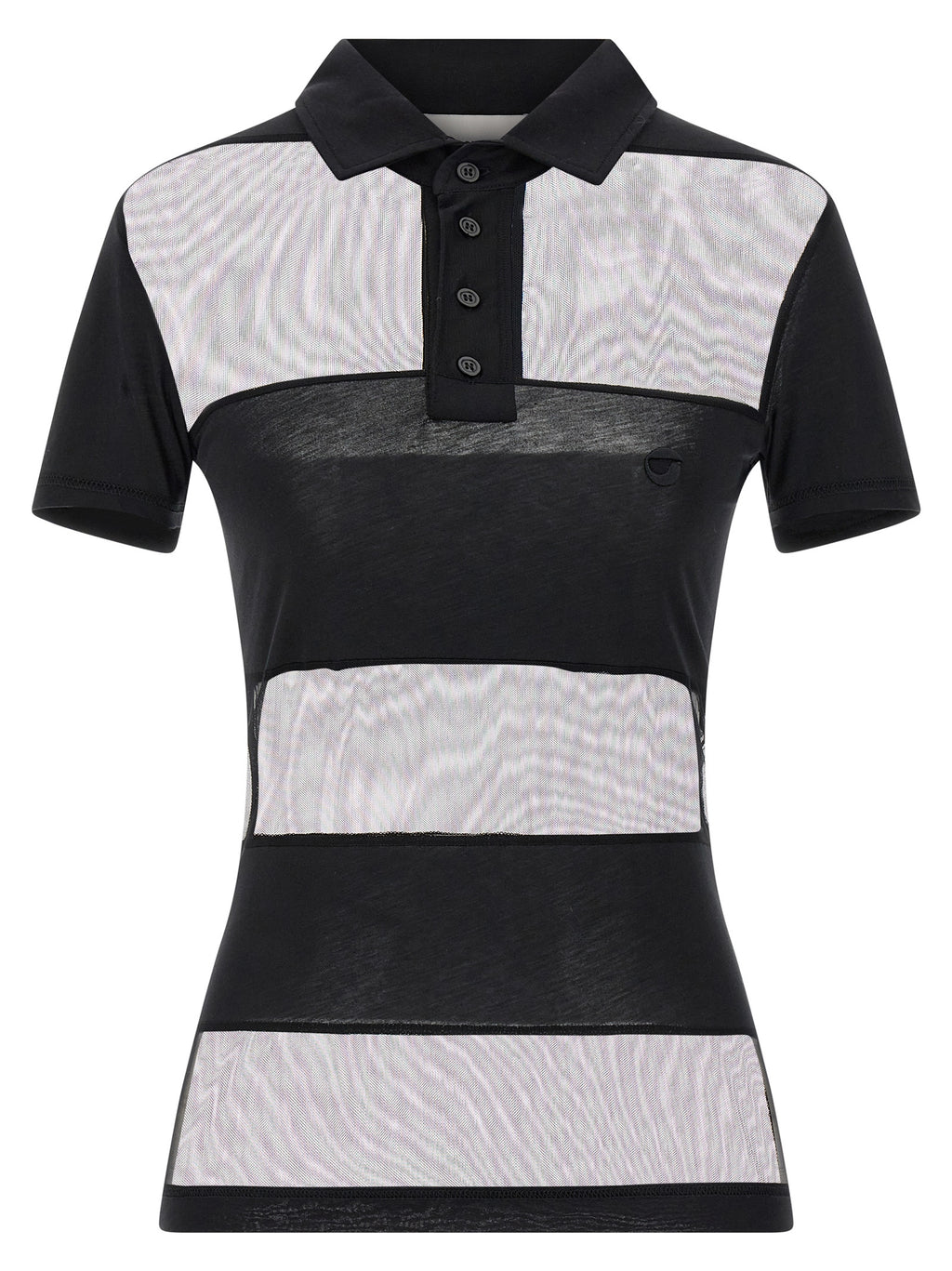 Black Cotton Polo Shirt
