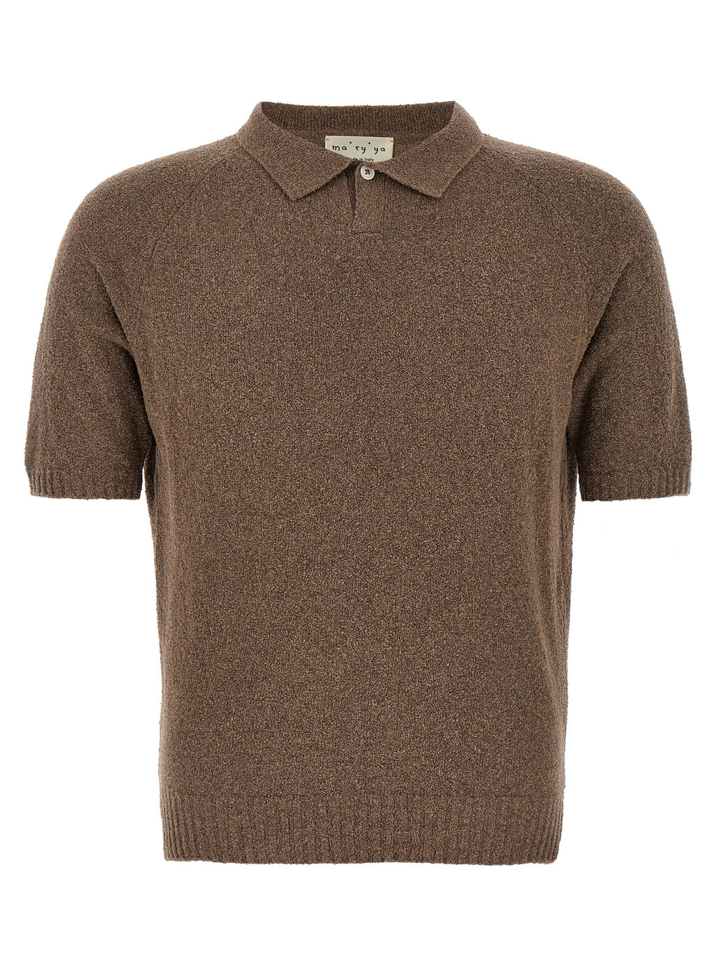 Brown Cotton Polo Shirt