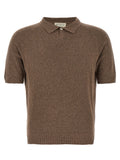 Brown Cotton Polo Shirt