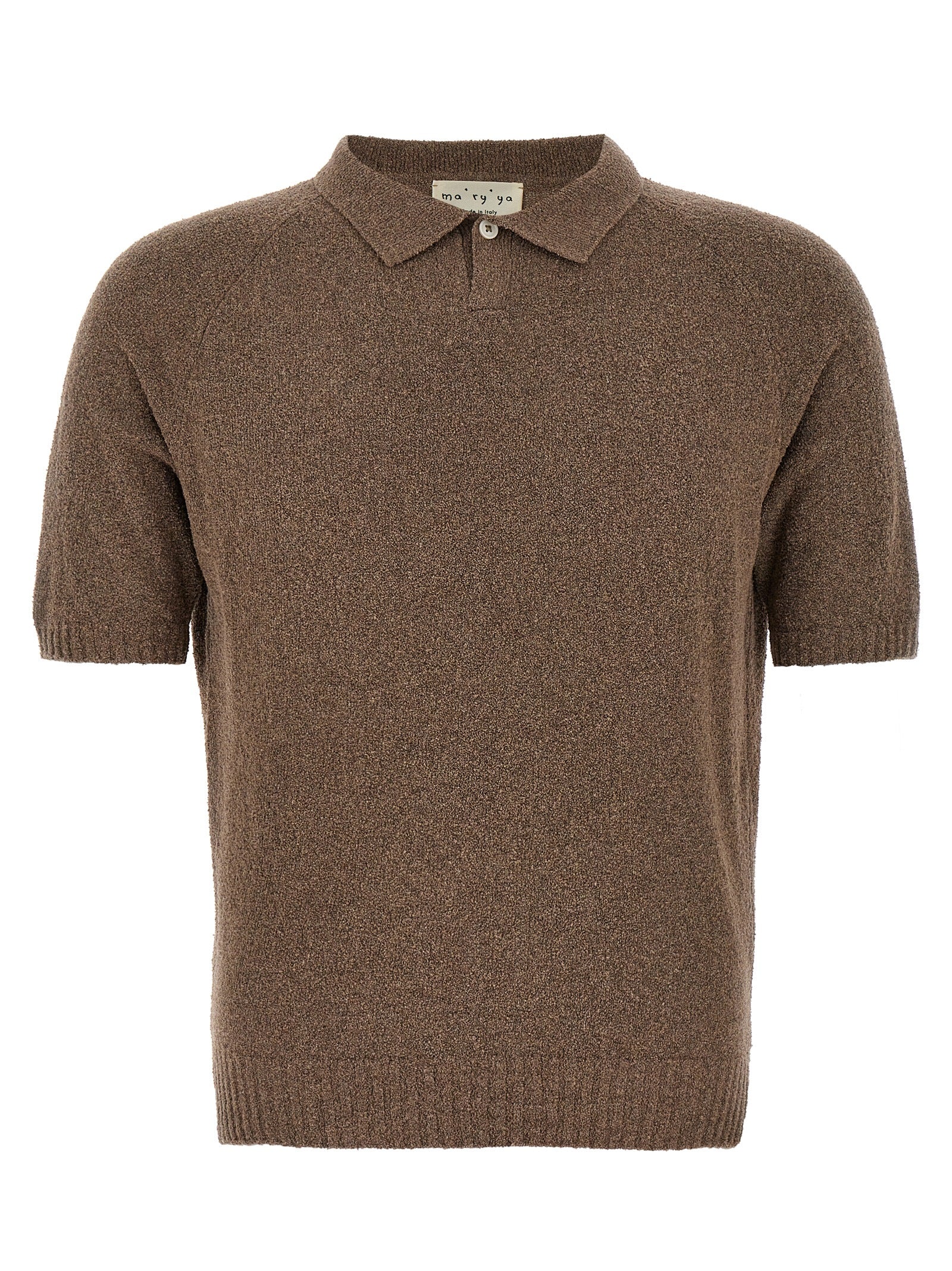 Brown Cotton Polo Shirt
