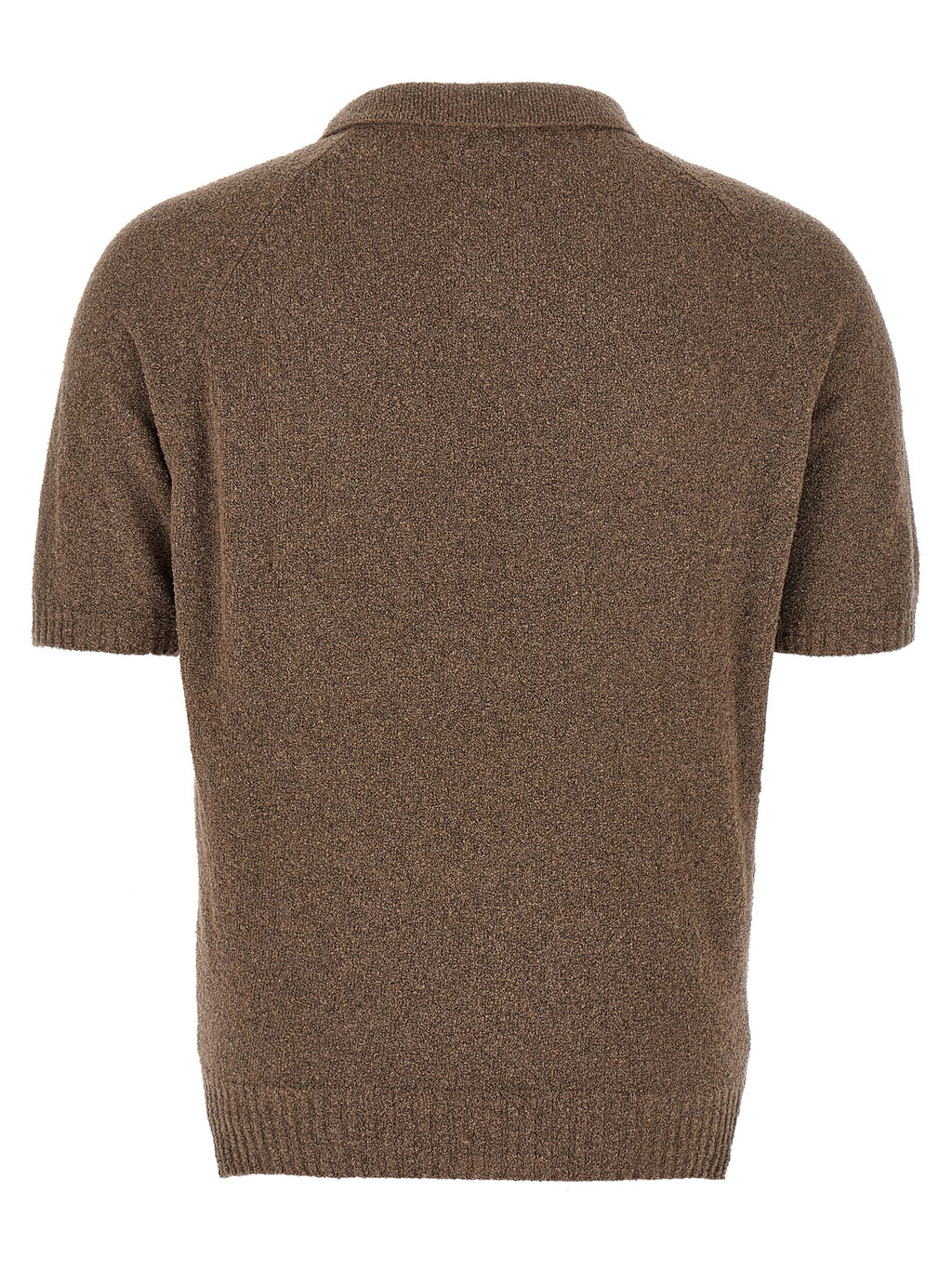 Brown Cotton Polo Shirt