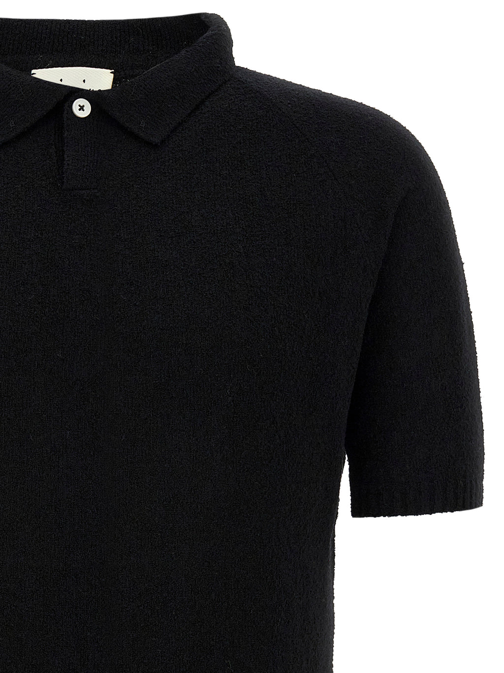 Black Cotton Polo Shirt
