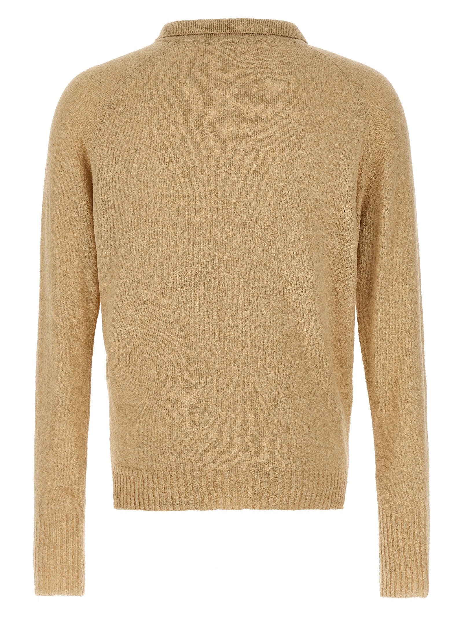 Beige Cotton Polo Shirt