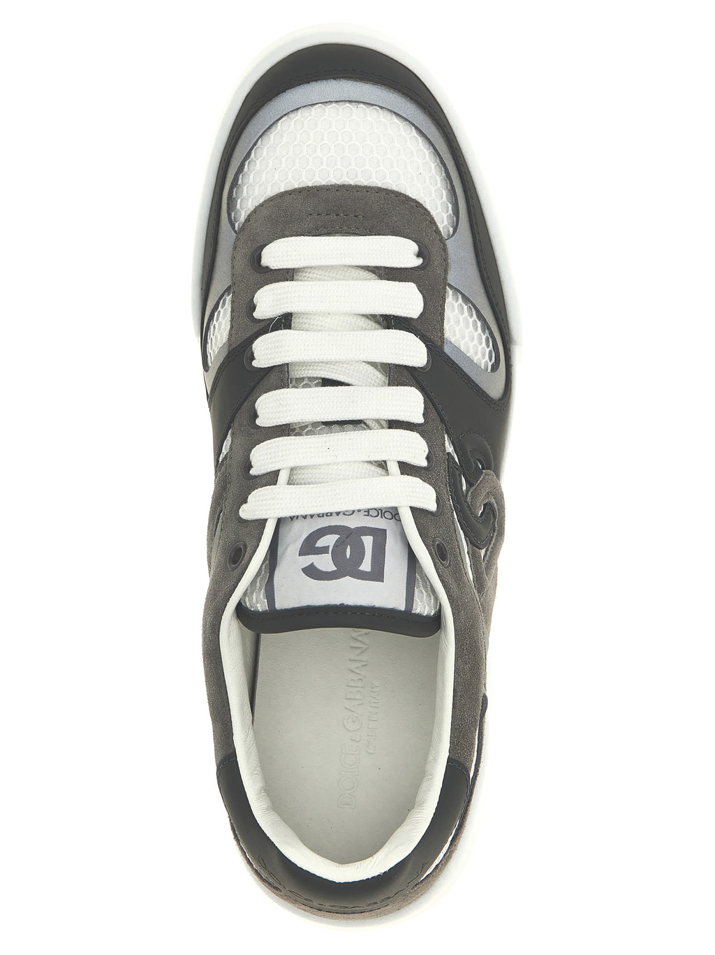 Gray Calfskin Athletic Sneakers