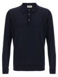Blue Cotton Polo Shirt