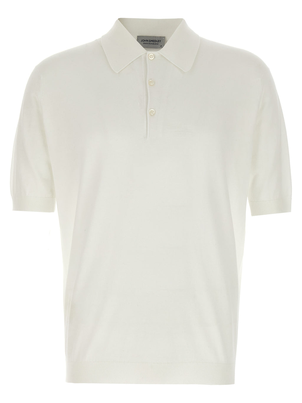 White Cotton Polo Shirt