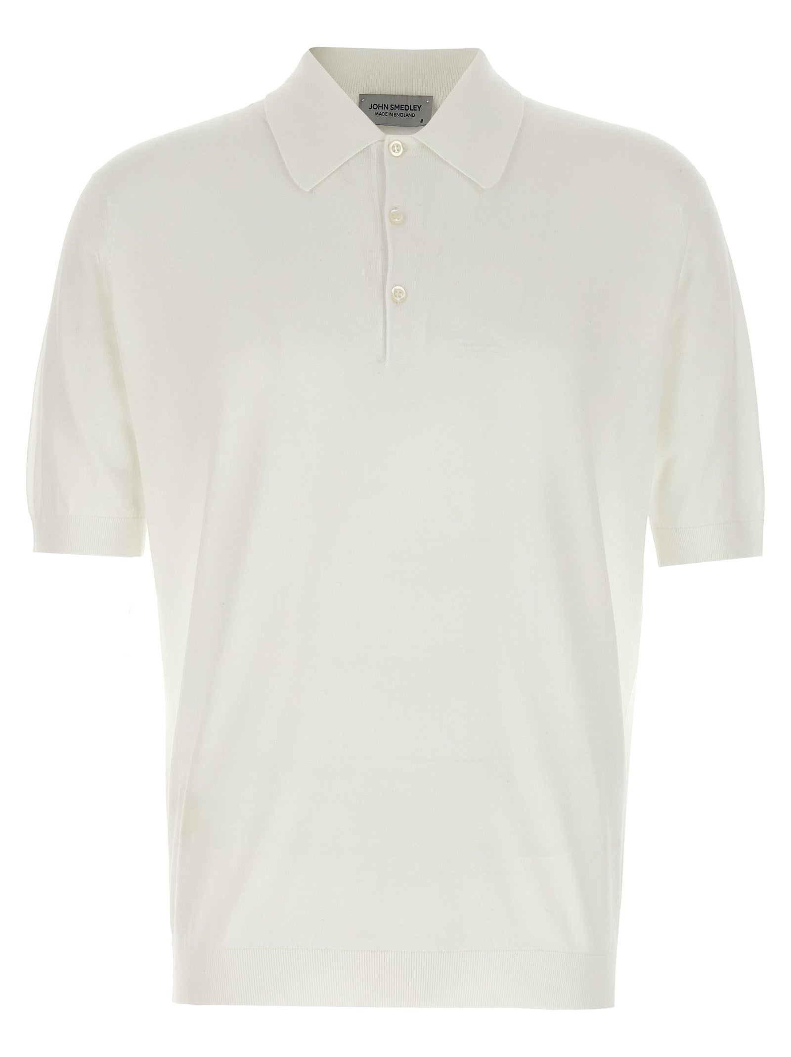 White Cotton Polo Shirt