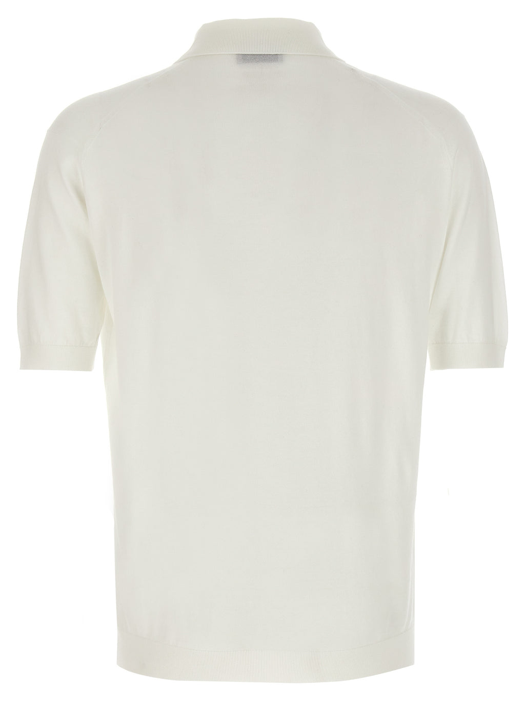 White Cotton Polo Shirt
