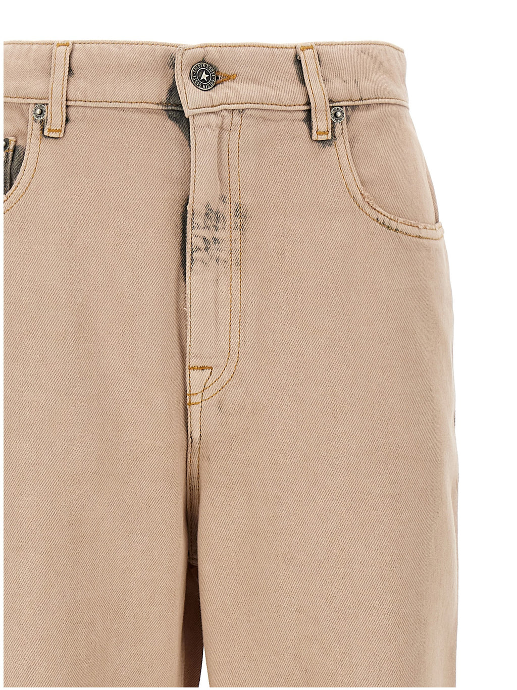 Multicolor Cotton Straight-Leg Jeans